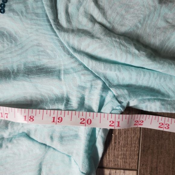 NWT Roper Blue Sequin Pearl Snap Button Down Shirt Women's Size XL - Picture 7 of 16